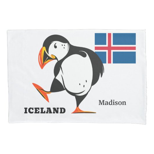 Eigen naam IJsland Kussensloop (Voorkant)