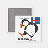 Eigen naam IJsland Magneet (Voorkant / Achterkant)