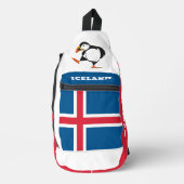 Eigen naam IJsland Puffin Sling Bag (Voorkant)