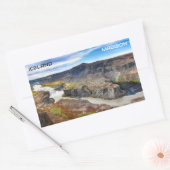 Eigen naam IJsland Rechthoekige Sticker (Envelop)