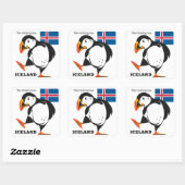 Eigen naam IJsland Vierkante Sticker (Vel)