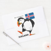 Eigen naam IJsland Vierkante Sticker (Envelop)