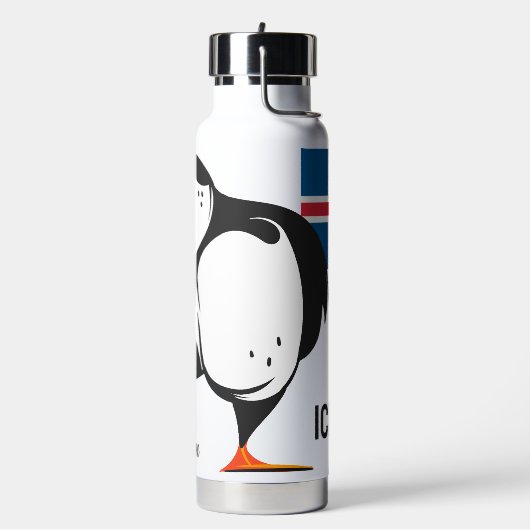 Eigen naam IJsland Waterfles (Links)