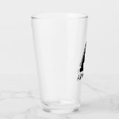 Eigen naam initiaal monogram letter tumblglas glas (Rechts)