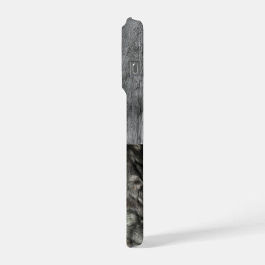 Eigen naam jachthond Rustic Yellow Lab Camo iPhone Hoesje (Linkerkant)
