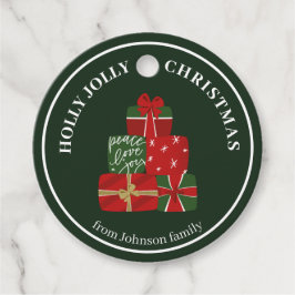 Eigen naam kerstcadeau-Label Bedankjes Labels