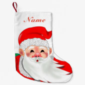 Eigen naam kerstcadeautje met kerstcadeautjes kleine kerstsok (Voorkant)