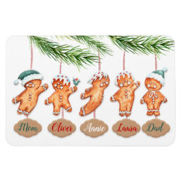 Eigen naam kerstkunst Gingerbrood Magneet