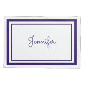 Eigen naam kerstrenrenrendiertje enkele Kussensloo Kussensloop (Achterkant)