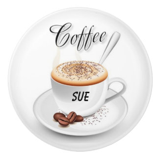 Eigen naam Koffie-geïnspireerde keramische knoppen