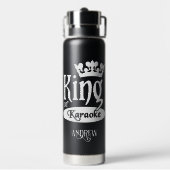 Eigen naam koning Karaoke Waterfles (Achterkant)