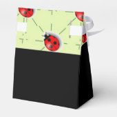 Eigen naam ladybugs patroon bedankdoosjes (Achterkant)