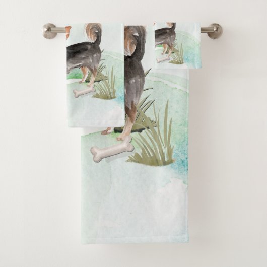 Eigen naam Long Hazard Chihuahua Pet Dog Bad Handdoek (Insitu)