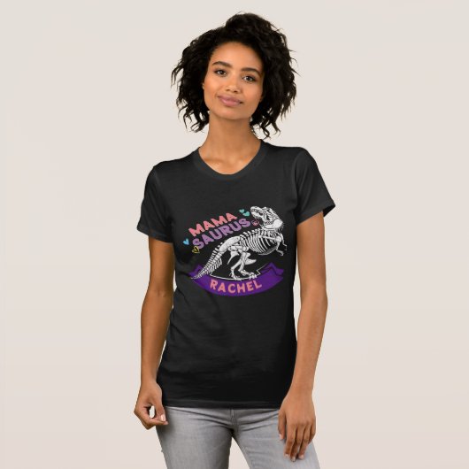 Eigen naam Mamasaurus Ma Trex Dino Funny T-shirt (Voorkant volledig)