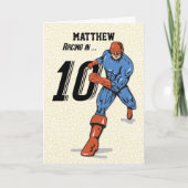 Eigen naam, Matthew, 10e verjaardag superheld Kaart (Voorkant)