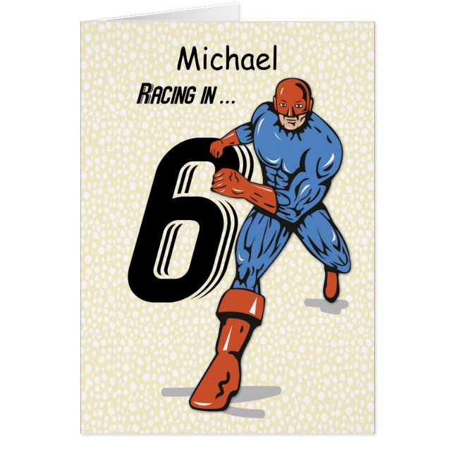 Eigen naam, Michael, 6th Birthday Superheld (Voorkant)