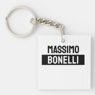 Eigen Naam Minimalistisch Modern Eenvoudig Zwart W Sleutelhanger
