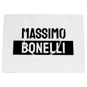 Eigen naam minimalistisch modern sober zwart wit groot cadeauzakje
