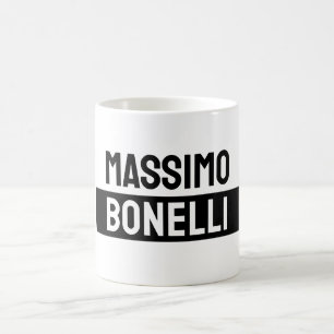 Eigen naam minimalistisch modern sober zwart wit koffiemok