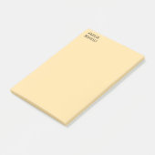 Eigen Naam Modern Minimaal Professioneel Beige Post-it® Notes (Schuin)