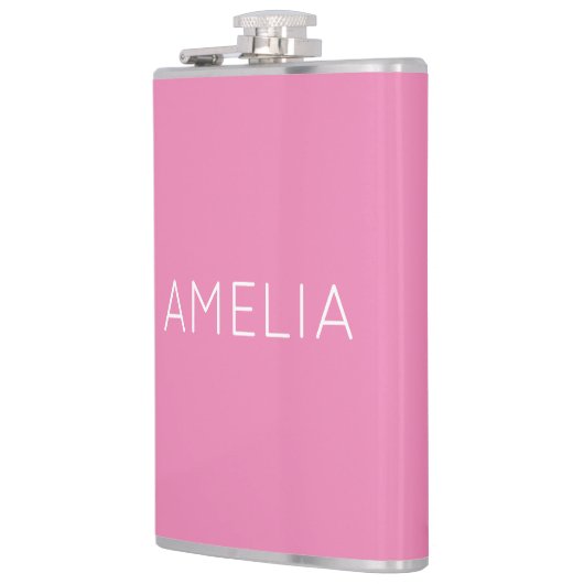 Eigen naam Modern Minimalist Professional Plain Pi Heupfles (Links)