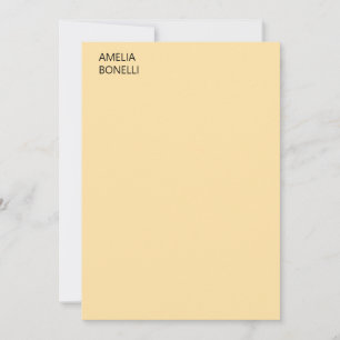 Eigen naam modern minimalistisch professioneel bei notitiekaartje