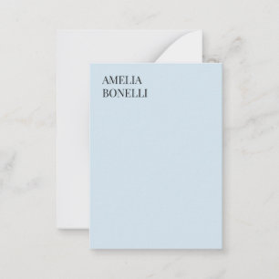 Eigen Naam Modern Minimalistisch Professioneel Bla Notitiekaartje
