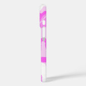 Eigen naam Monogram roze wit Camouflage patroon Case-Mate iPhone Case (Achterkant / Links)