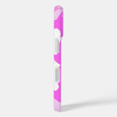 Eigen naam Monogram roze wit Camouflage patroon Case-Mate iPhone Case (Achterkant / Rechts)