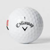 Eigen naam monogram Verenigde Staten vlag Callaway Golfballen (Logo)