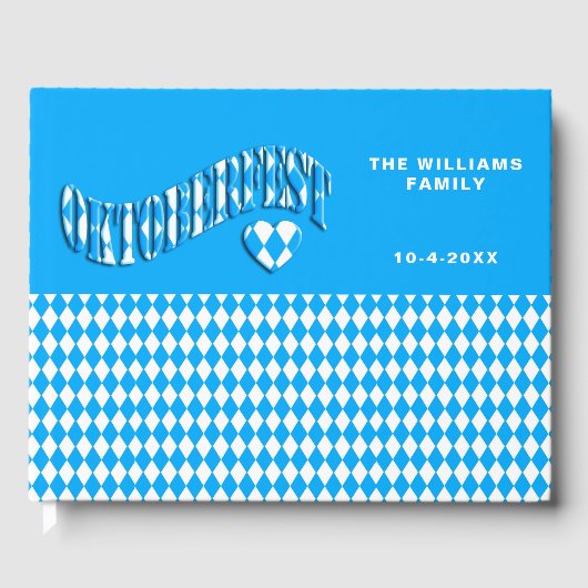 Eigen naam Oktoberfest voor het Duitse Beer Festiv Gastenboek (Voorkant)