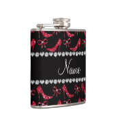 Eigen naam: rode glitter met hoge hakken heupfles (Rechts)