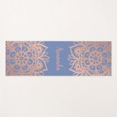 Eigen naam Roos Gold Mandala Blue Yogamat (Voorkant (horizontaal))