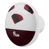 Eigen naam ruby rode edelstenen keramische knop (Rechts)