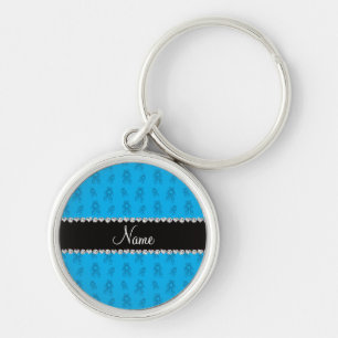 Eigen naam sky blue balletschoenen sleutelhanger