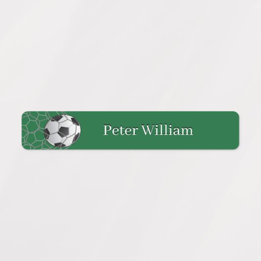 Eigen naam Soccer Lover High School Labels (Design 1)