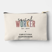 Eigen naam sociale werknemers afstuderen cadeaus etui (Achterkant)