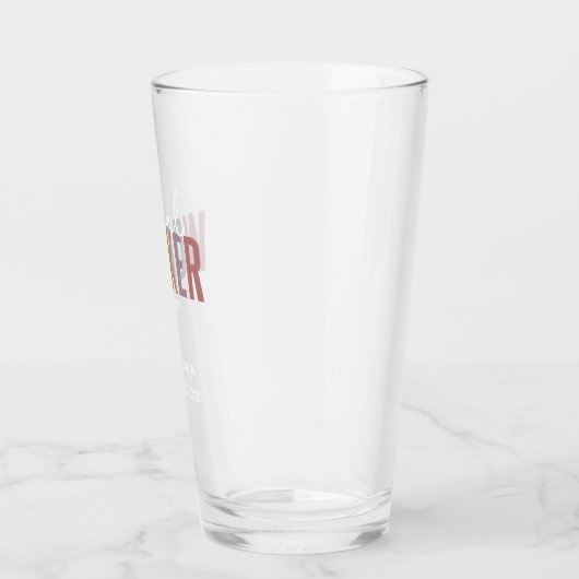 Eigen naam sociale werknemers afstuderen cadeaus glas (Links)