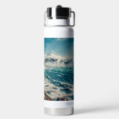 Eigen naam Solheimajokull, IJsland Waterfles (Achterkant)