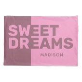 Eigen naam "Sweet Dreams"-kussenslopen Kussensloop (Achterkant)
