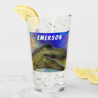 Eigen naam T-Rex Dinosaur Tyrannosaurus Head Glas