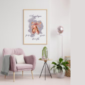 Eigen naam Tekst ballet Pointe Shoes Ballerina Perfect Poster