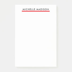 Eigen Naam Trendy Minimalistisch Professioneel Een Post-it® Notes