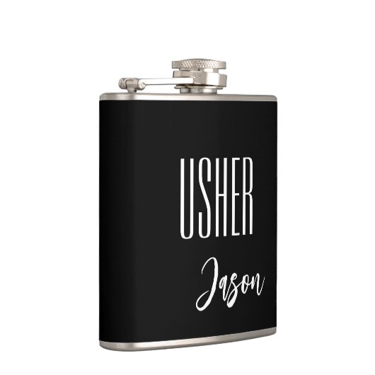 Eigen naam Usher Flask Heupfles (Rechts)