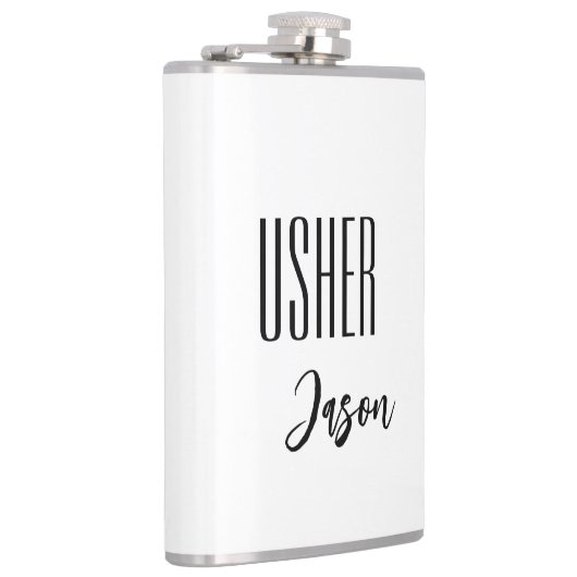 Eigen naam Usher Flask Heupfles (Rechts)