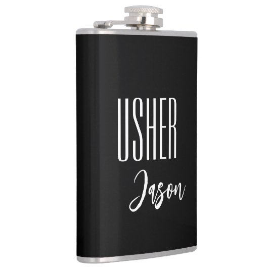Eigen naam Usher Flask Heupfles (Rechts)