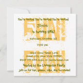 Eigen naam V01 van kind 1st Birthday CAMO Kaart (Achterkant)