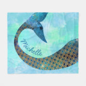 Eigen naam van object met halve fineer fleece deken (Voorkant (Horizontaal))