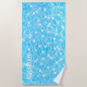 Eigen naam waterrimpelwatertextuur moderne kic strandlaken (Voorkant)