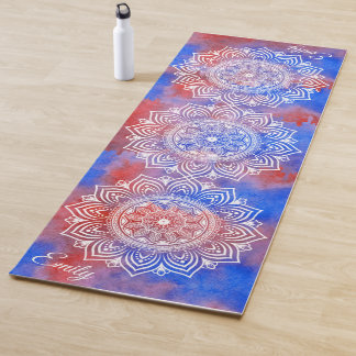 Eigen naam Waterverf Mandala oefening Yoga Mat